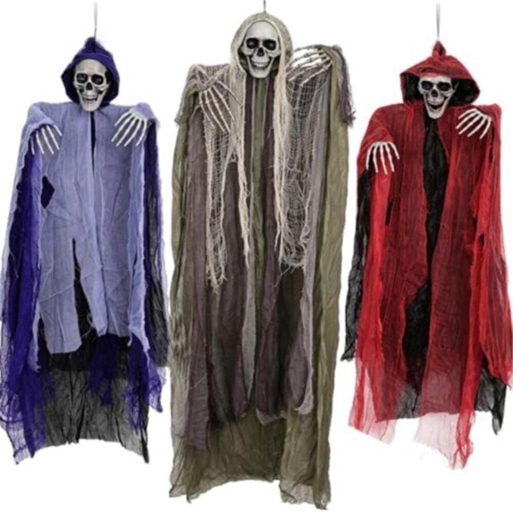 3 Pack Hanging Skeleton Ghosts Halloween Decorations Outdoor Yard Decor